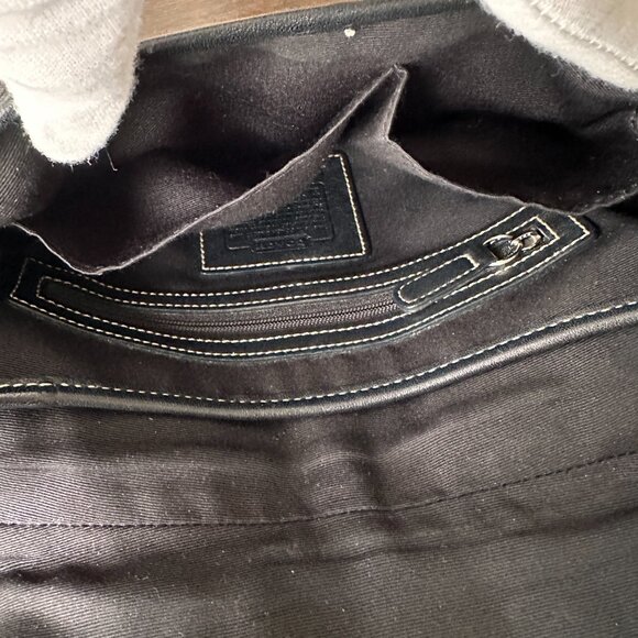 COACH | Black Soho Demi Crossbody Canvas & Leather Size Small 6818 Vintage Y2K - Picture 9 of 11